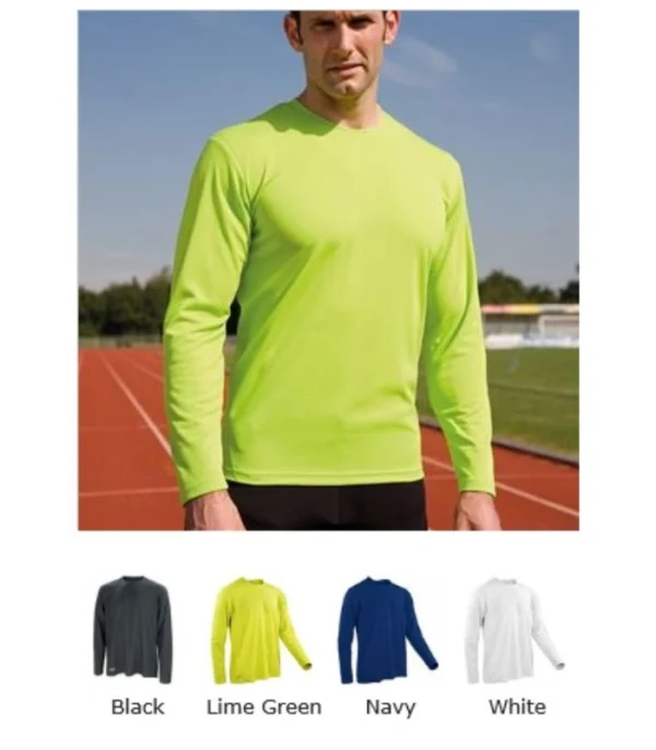 Spiro SR254M Quick Dry Long Sleeve Tee Shirt